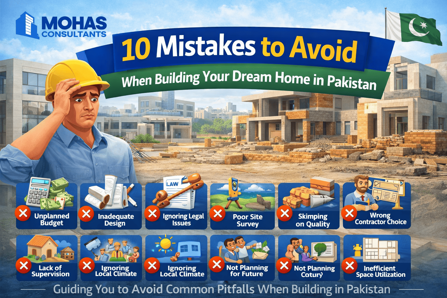 10 Mistakes to Avoid When Building Your Dream Home in Pakistan | Mohas Consultants